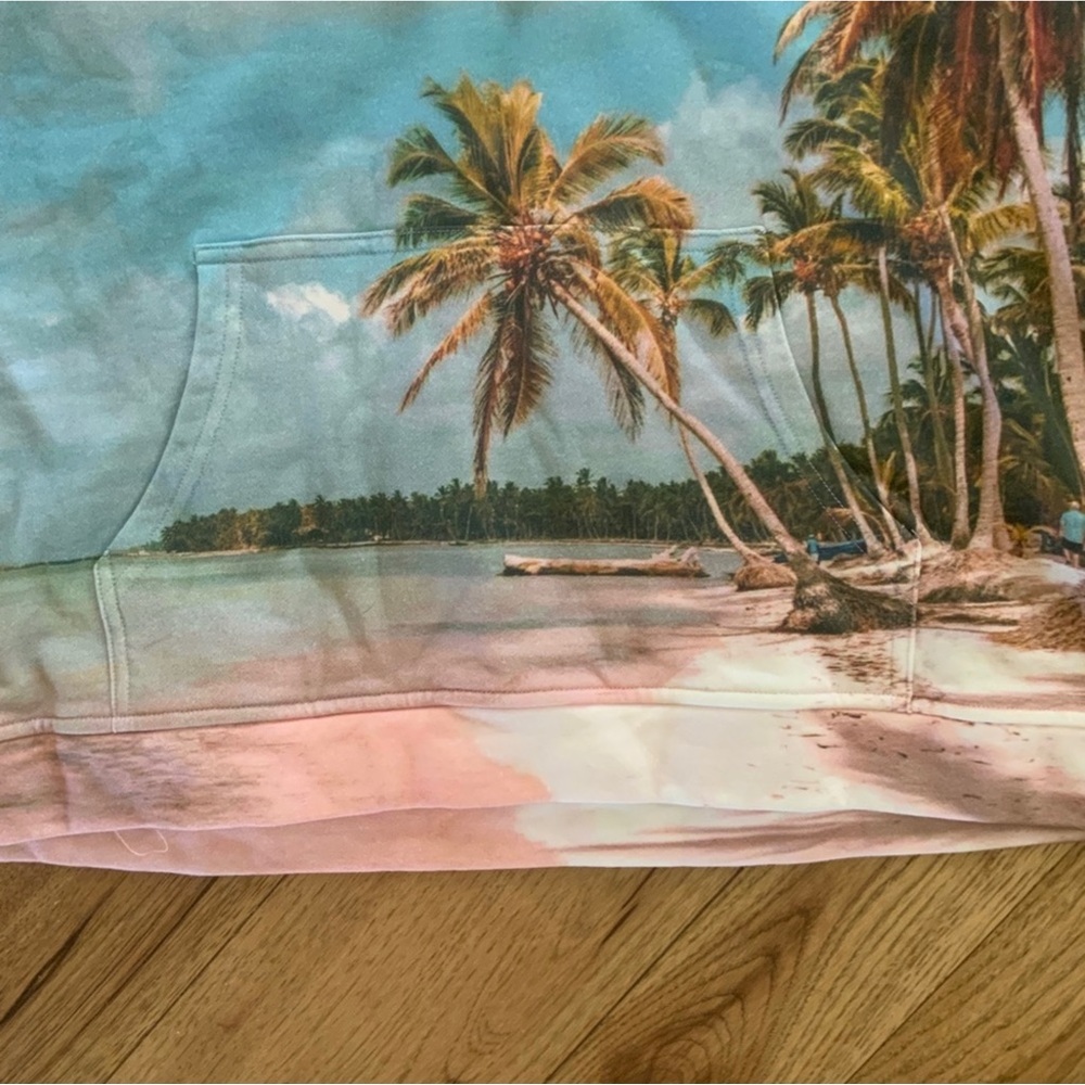 Blank NYC Paradise Island Vibe Hoodie Size Medium BNWT - Picture 7 of 14
